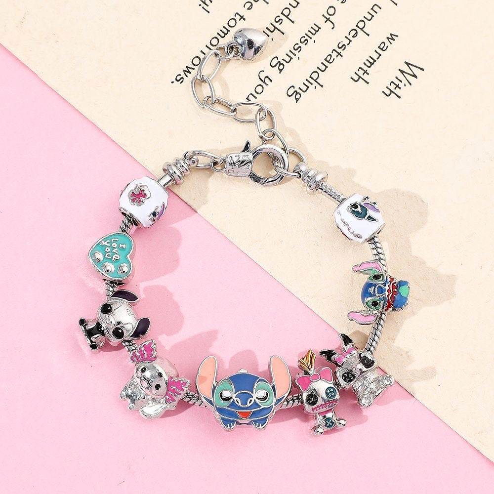 Friends Forever Silver Pendant Bracelet