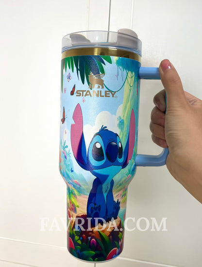 Stitch Limited Edition In-Car Insulated Cup 40 OZ with Premium Gift Box 💙